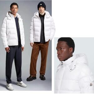Moncler Maya 70th anniversary Hooded Short Down Jacket White limited edition 4/M